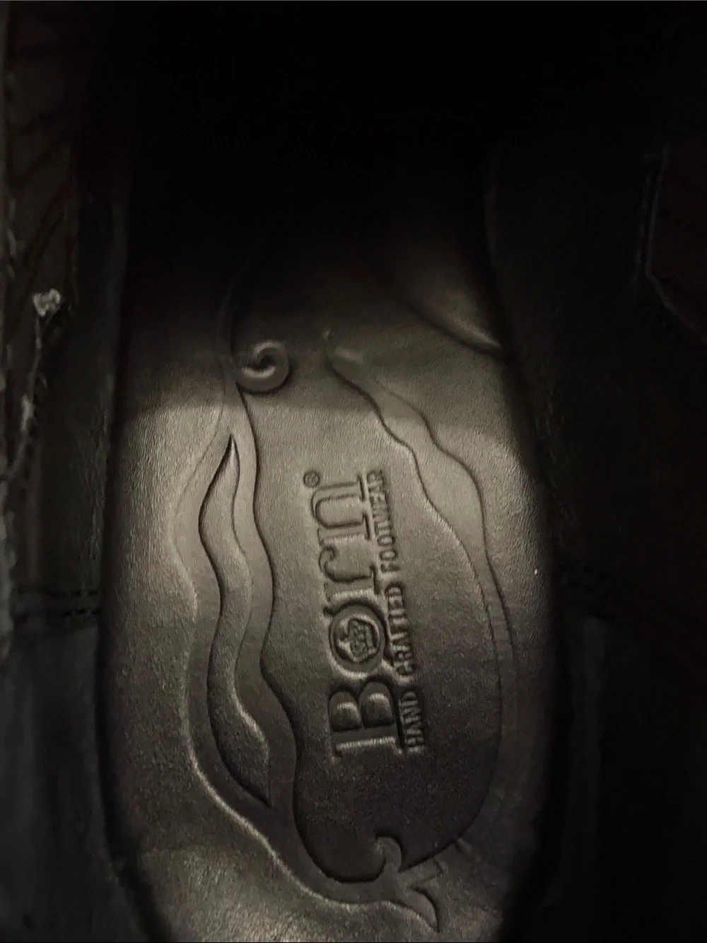 Born Black Leather Slip-On Western Booties